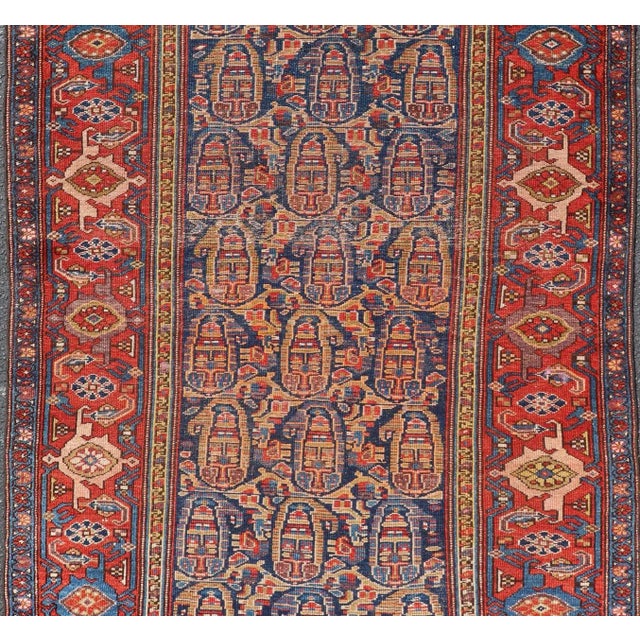 Tribal Antique Persian Kurdish Rug With Vibrant All-Over Design 3'10 X 5'10 For Sale - Image 3 of 11