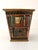 Whimsical trompe l'oeil painted wood container from the 1950s. Styled after Fornasetti, this fabulous piece features hand...