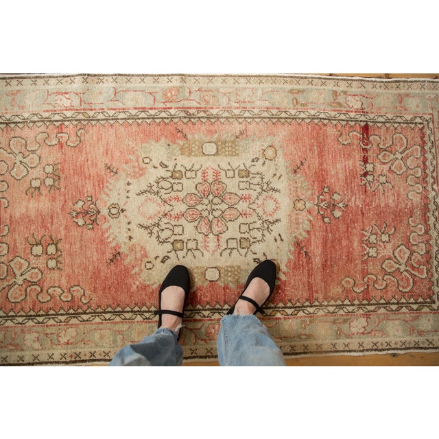Vintage Distressed Oushak Rug - 3'4" x 6'2" For Sale In New York - Image 6 of 9