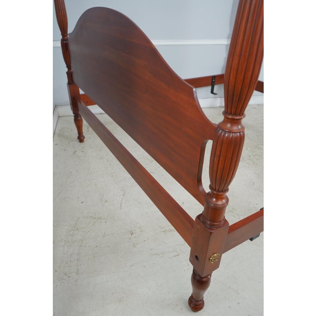 Henkel Harris Model 162 Cherry King Size Poster Bed For Sale - Image 14 of 18