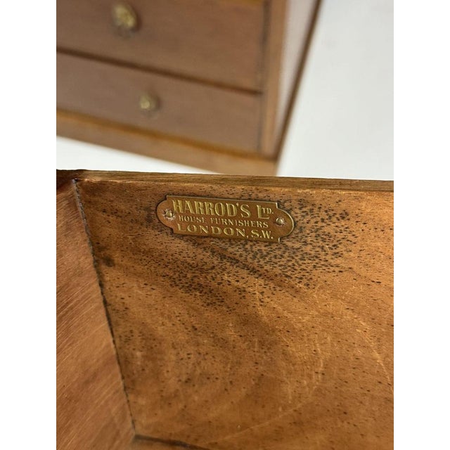 Typical classic English chest of drawers / dresser. Crafted from solid mahogany. Produced and sold by Harrods in London....
