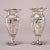 Silver 1940s Silver Overlay Glass Vases - a Pair For Sale - Image 8 of 10