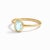 Oval Aquamarine Solitaire Ring in Gold Light, serene, and beautifully understated, this ring features a tranquil oval-cut...