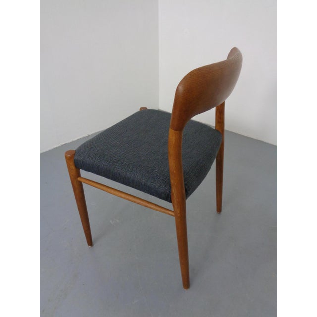 Gray Model 75 Chair in Oak by Niels Otto Møller for J.L. Møllers, 1960s For Sale - Image 8 of 18
