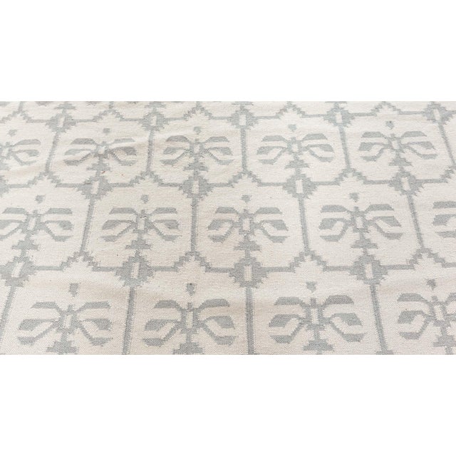 Textile Doris Leslie Blau Vintage Indian Dhurrie Rug For Sale - Image 7 of 9