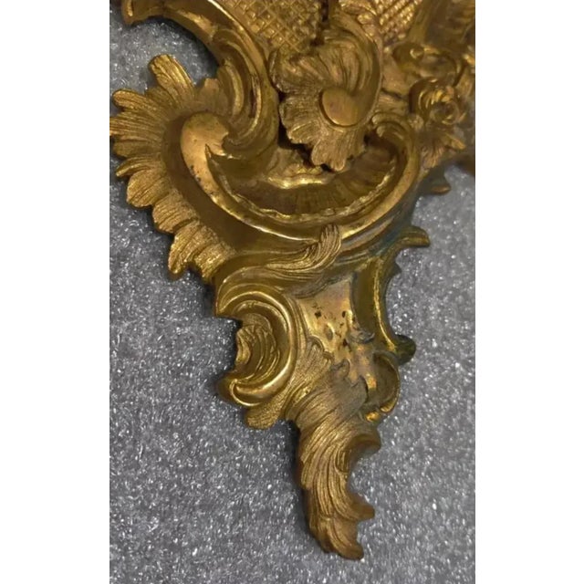 19th Century Ornate French Rococo Gilt Bronze Wall Sconces - A Pair For Sale In Atlanta - Image 6 of 11