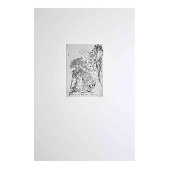 Dado (Miodrag Djuric), Westhampton, Etching, 1980 For Sale