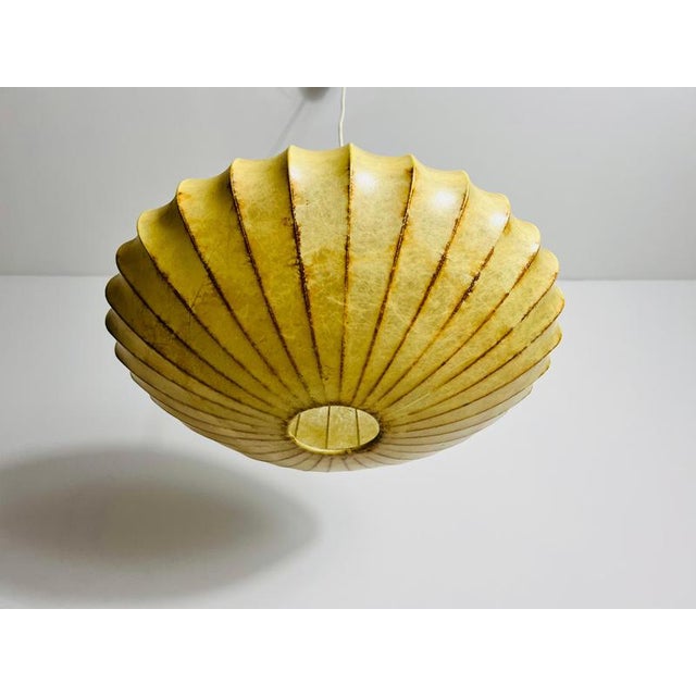 Mid-Century Modern Saucer Cocoon Pendant Lamp, 1960s For Sale - Image 9 of 15