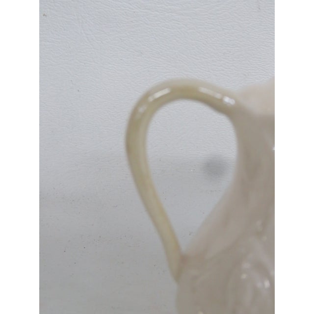 Belleek Ireland Porcelain Lotus Pattern Creamer and Sugar Bowl Set 4638b For Sale - Image 10 of 14