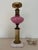 Early 20th Century Early 20th Century Vintage Art Deco Opaque Pink Glass Table Lamp For Sale - Image 5 of 13