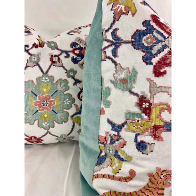 Transitional Jane Churchill "Animal Tapestry" 22" Pillows-A Pair For Sale - Image 3 of 6