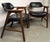 Mid-Century Modern Vintage Leather Chairs by Murphy Miller for Kroehler Furniture- Set of 2 For Sale - Image 3 of 12