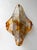 1970s Pair of Sconces Amber Murano Glass by Mazzega, Italy, 1970s For Sale - Image 5 of 12