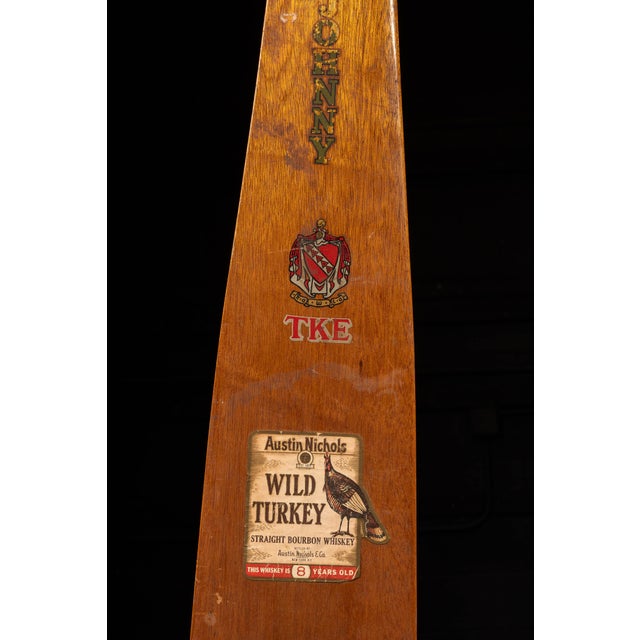Brown 1989 Tau Kappa Epsilon Monumental Fraternity Paddle For Sale - Image 8 of 9