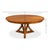 Transitional Round Dining Table, Large - Light Brown Oak For Sale - Image 11 of 11