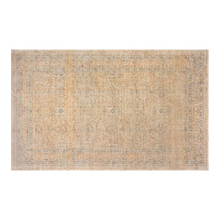 Authentic 19th Century Persian Kirman Beige Carpet For Sale