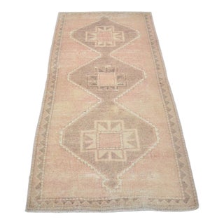 Vintage Small Bohemian Oushak Carpet For Sale