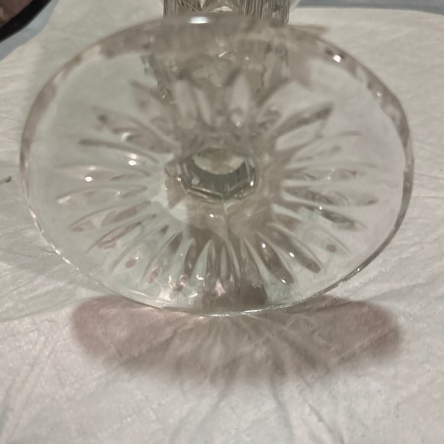 Rustic European Bohemian Star Glass Vase For Sale - Image 3 of 4