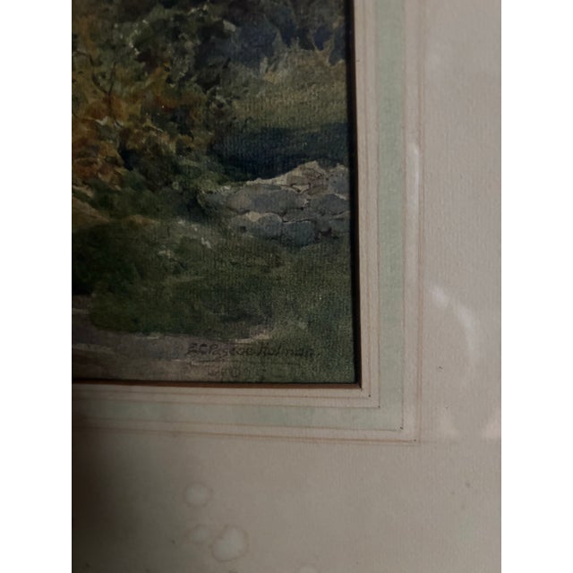 Antique English Landscape Watercolor For Sale - Image 11 of 11