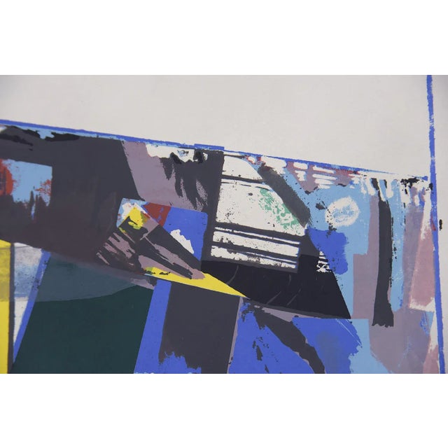 Abstractive Modern Colored Lithograph by Hardy Strid, 1950s For Sale - Image 4 of 8