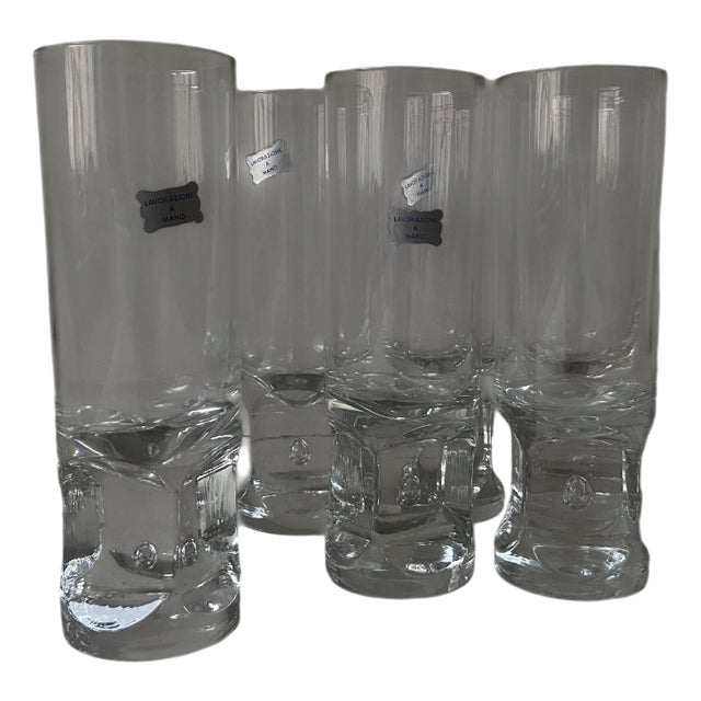 Handblown Glasses by Marco Zanuso, Italy, 1960s, Set of 6 For Sale