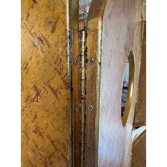 Post Modern Style Hand Crafted Gilded Wood Room Divider by James Johnston For Sale - Image 15 of 18