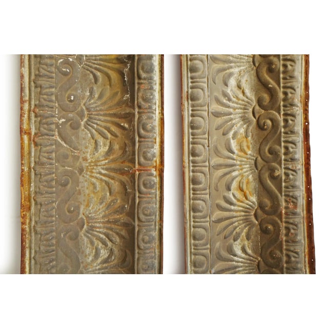 Mid 20th Century Vintage Mid 20th Century Tin Crown Moulding For Sale - Image 5 of 7