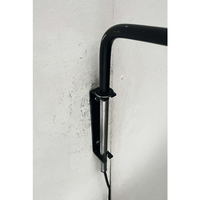 1960s Mid-Century Modern Danish Extendable Cantilever Wall Lamp with Wicker Shade, 1960s For Sale - Image 5 of 18