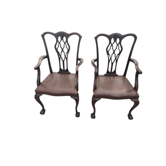 Late 19th Century Set of 8 Chippendale Style Dining Chairs For Sale - Image 11 of 12