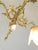 Gold Antique French Louis XV Three-Light Chandelier in Bronze, 1890s For Sale - Image 8 of 11