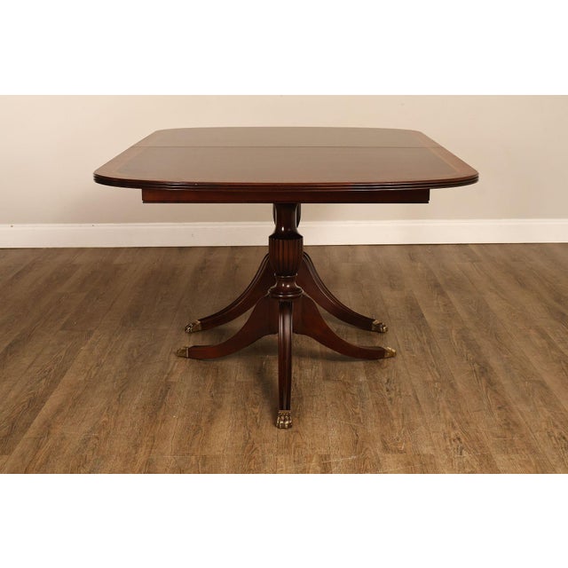 Henkel Harris Mahogany Double Pedestal Dining Table For Sale - Image 15 of 18