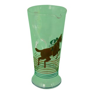 Hand-Painted Steeplechaser Pitcher For Sale