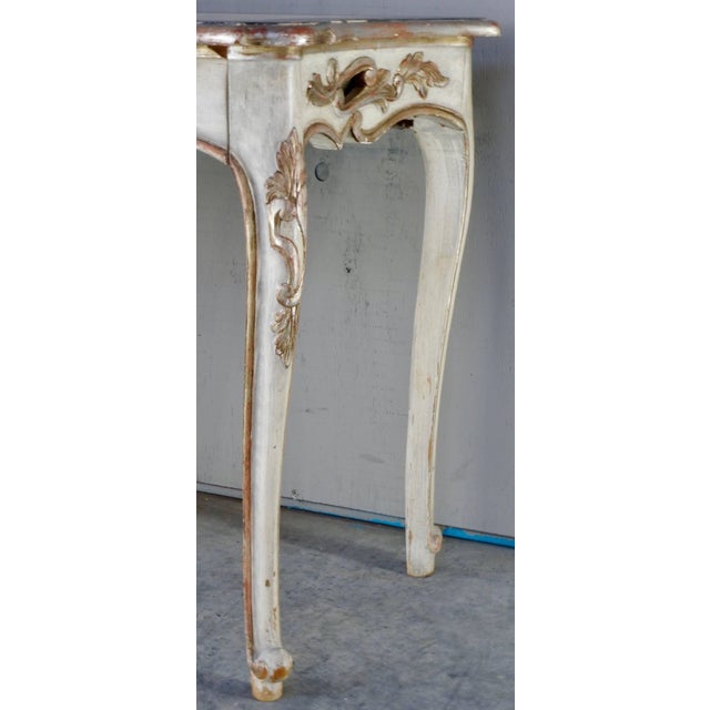 Late 19th Century 19th Century Italian Hand-Painted Console Table For Sale - Image 5 of 10