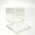 Heavy Cube-Shaped Lucite Ice Bucket With Lid, Liner and Tongs For Sale - Image 4 of 9