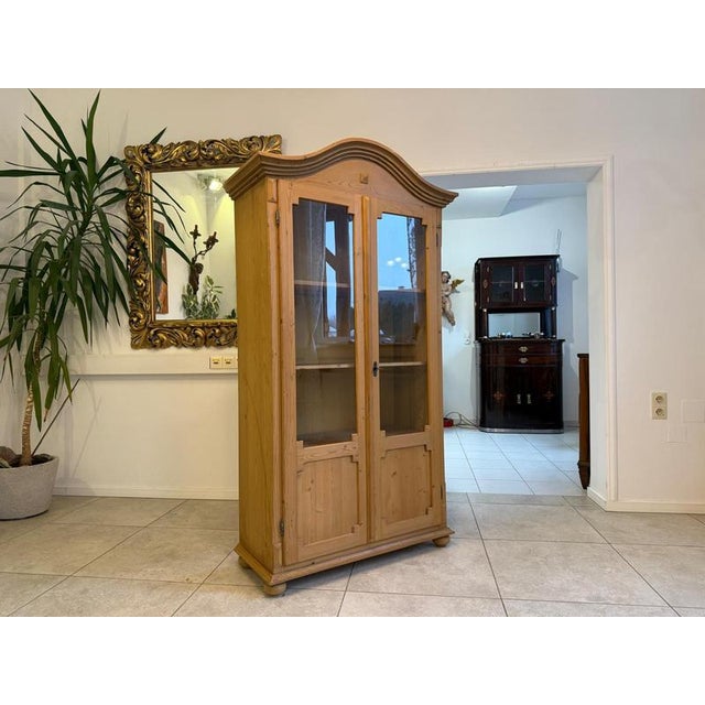 Antique Farmhouse Display Cabinet For Sale - Image 10 of 13