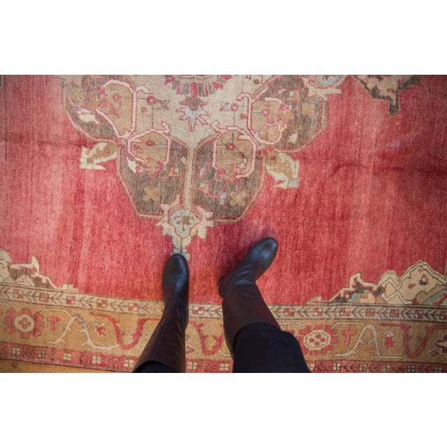 :: Oversized center medallion with single multi-petaled floral design surrounded by scrolled tendrils adorned at either...