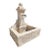 French Carved Limestone Fountain, Single Pillar With Ball Finial From Provence For Sale