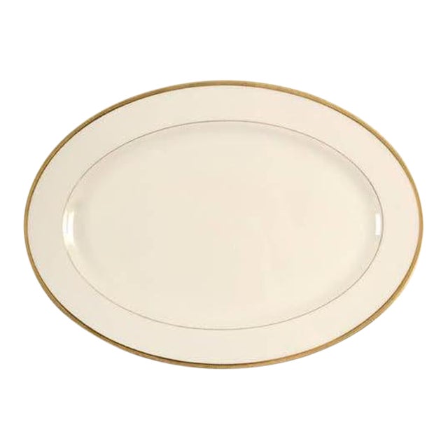 Lenox Tuxedo Platter Gold Mark & Band - Medium 16" For Sale