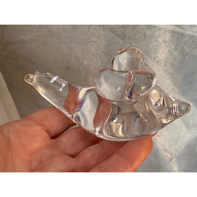 Swedish Mid Century Modern Art Glass Snail Figurine Paperweight For Sale - Image 12 of 17