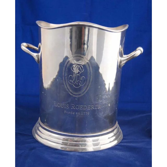 Silver Plate Champagne Buckets from Louis Roederer, Set of 2 For Sale - Image 4 of 15