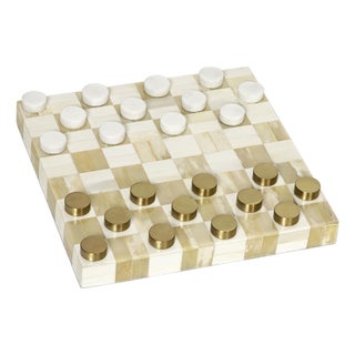 Bennett Checker Game Set, Natural For Sale