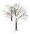 Vintage Metal Tree Wall Art Sculpture For Sale