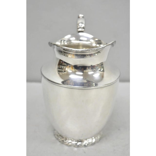 Vintage Victorian Silver Plated Melford Lemonade Water Pitcher With "S" Monogram For Sale - Image 12 of 13