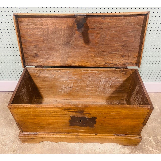 Late 19th Century Rustic 19th Century Handmade Chest For Sale - Image 5 of 11