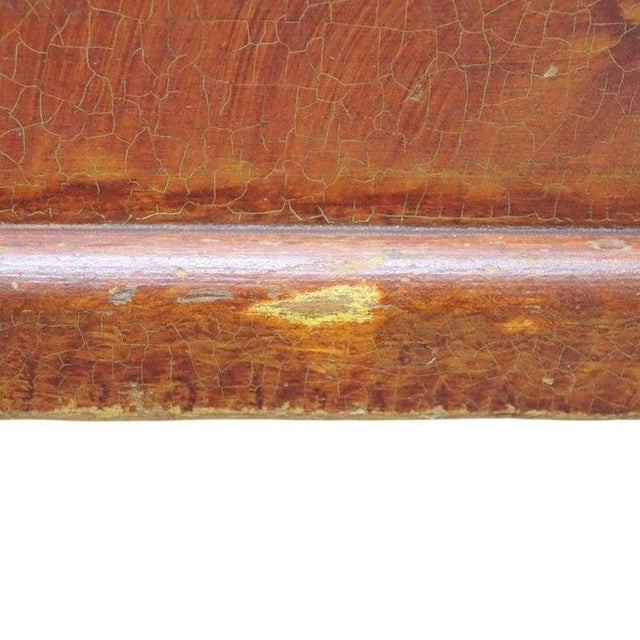 Primitive Grain Painted Soft Wood Blanket Chest With Turnip Feet 19th Century For Sale - Image 13 of 16