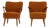 19th Century France Mid-century Modern Burnt Orange Wood Armchair For Sale