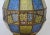 Victorian Vintage Victorian Style Stained Glass & Brass Hanging Lantern For Sale - Image 3 of 12
