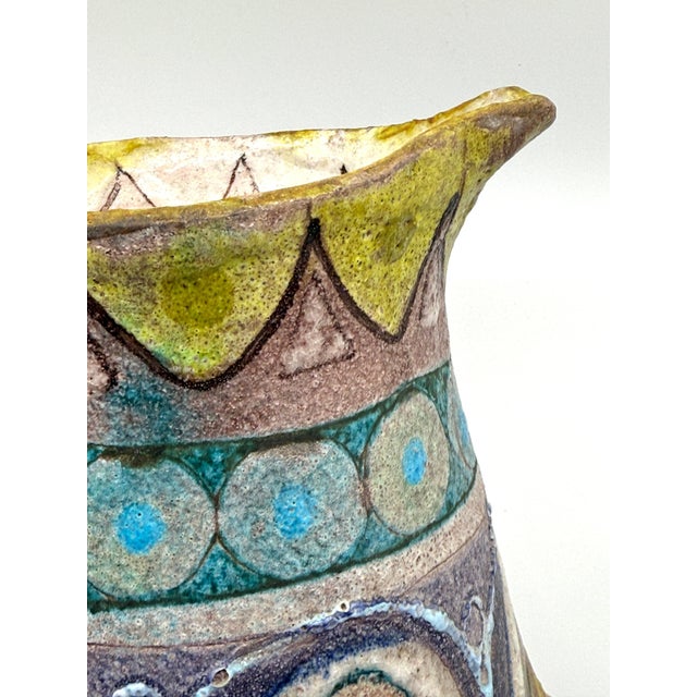 Vintage Lava Volcanic Glaze Italian Pottery For Sale - Image 12 of 12
