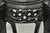 Early 20th Century Early 20th Century Japanese Carved Wood Black Ebonized 28" Plant Stand Lacquer Top Side Table For Sale - Image 5 of 10
