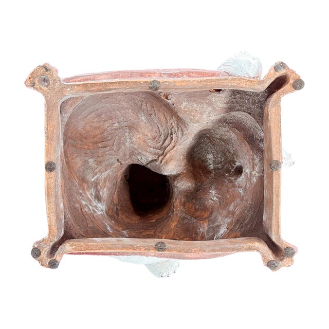 Mid 20th Century Mid-Century Italian Ceramic Cats on Cushion by Ceccarelli Sculpture For Sale - Image 9 of 10